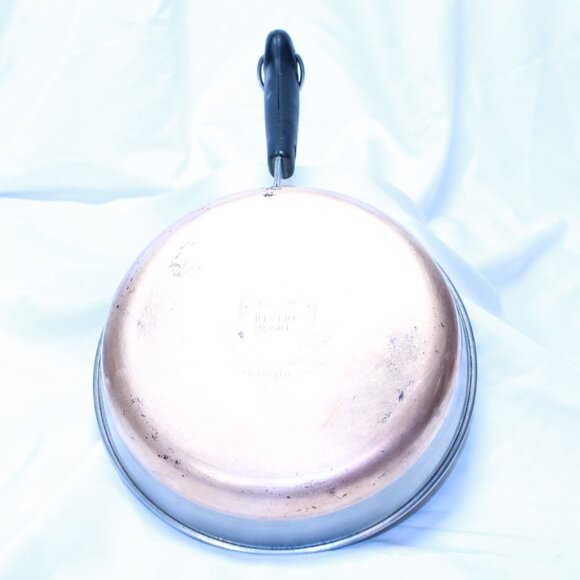 Revere Ware 1801 Copper Bottom 8 Inch Frypan With Lid - Riverside, CAL - Picture 6 of 15